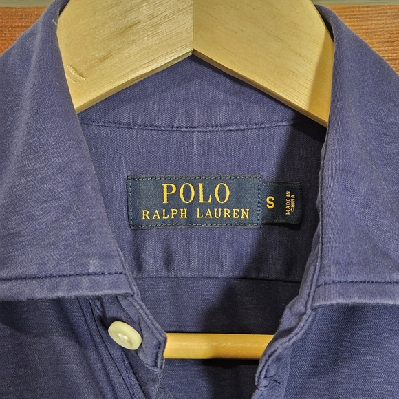 Polo by Ralph Lauren Men's Navy Button Down Shirt - Picture 3 of 6
